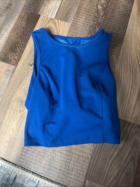 Blue Sleeveless Women's Tank Top